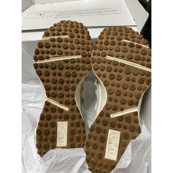 Ryka Womens Jumpstart Lace Up Slip On Sneakers French Beige Size 9M Defected - Picture 9 of 10